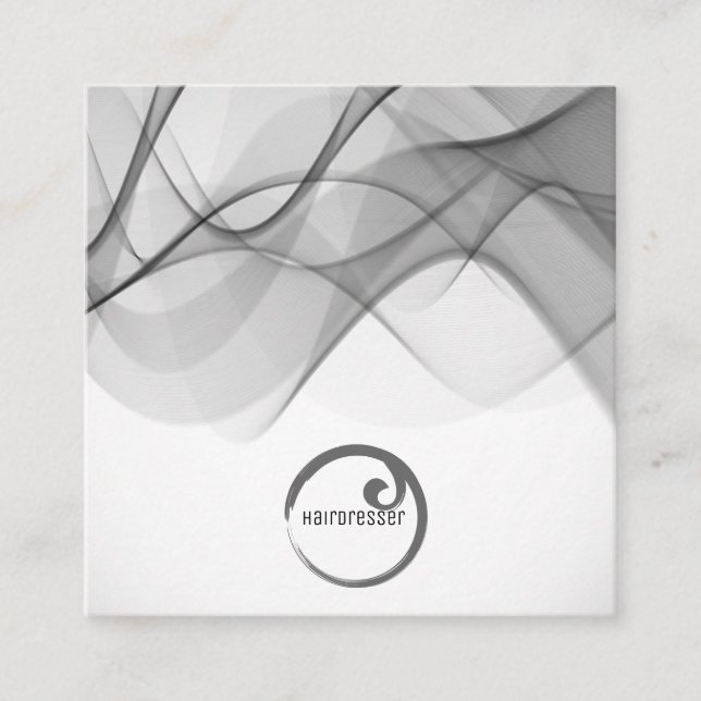 Kvadrerar den eleganta moderna visitkorttrendiget fyrkantigt visitkort (Framsida)