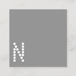 Kvadrerar den Minimalist professionellen för grå Fyrkantigt Visitkort