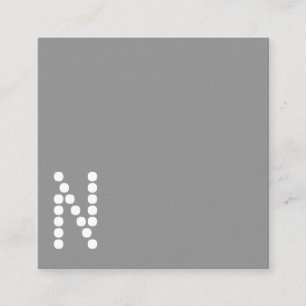 Kvadrerar den Minimalist professionellen för grå Fyrkantigt Visitkort