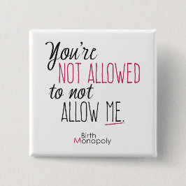 "Kvadrerar inte tillåten" 2" knäppas Knapp