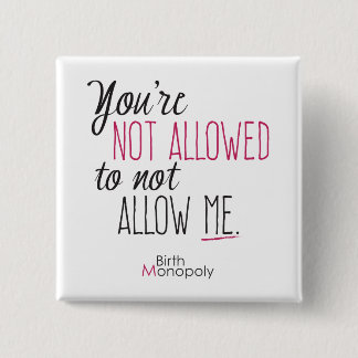 "Kvadrerar inte tillåten" 2" knäppas Knapp