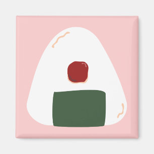 "Kvadrerar Onigiri ♥" ~Pink ver.~ magneten Magnet