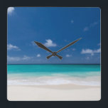 Kvadrerar stora Themed gåvor för stranden väggen Fyrkantig Klocka<br><div class="desc">Sätta på land themed gåvor - den stora anpassningsbar kvadrerar väggen tar tid på</div>