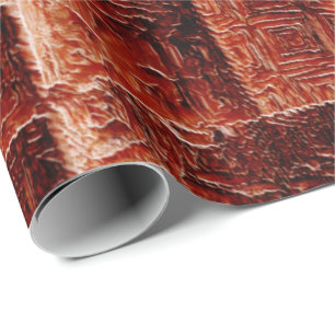 Kvadroner med mörk och ljusröd vägg struktur presentpapper