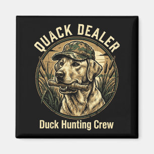 Kvak Er Rolig Andjakt Labrador Retriever Hund Magnet