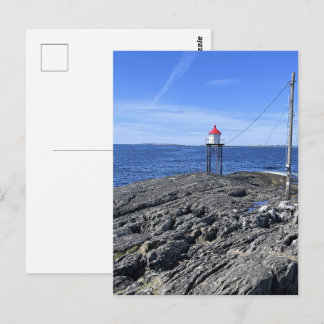 Kvalen fyr, Haugesund, Norge på sommaren Vykort