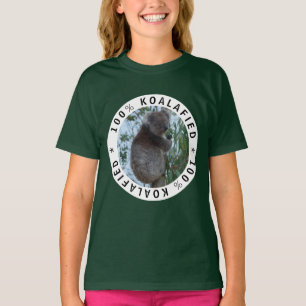 Kvalificerad Koalafied Cute Funny Koala i Träd T Shirt