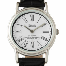 Kvalificerad tandläkare med datumbevakning armbandsur