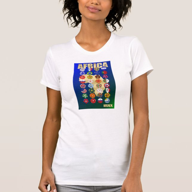 Kvalificeringlagen för afrikafotboll 2010 tee (Framsida)