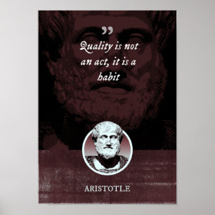 Kvalitet är ingen handling, det är en vana poster