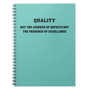 Kvalitet är närvaro av spetskompetens, kvalitetsof anteckningsbok