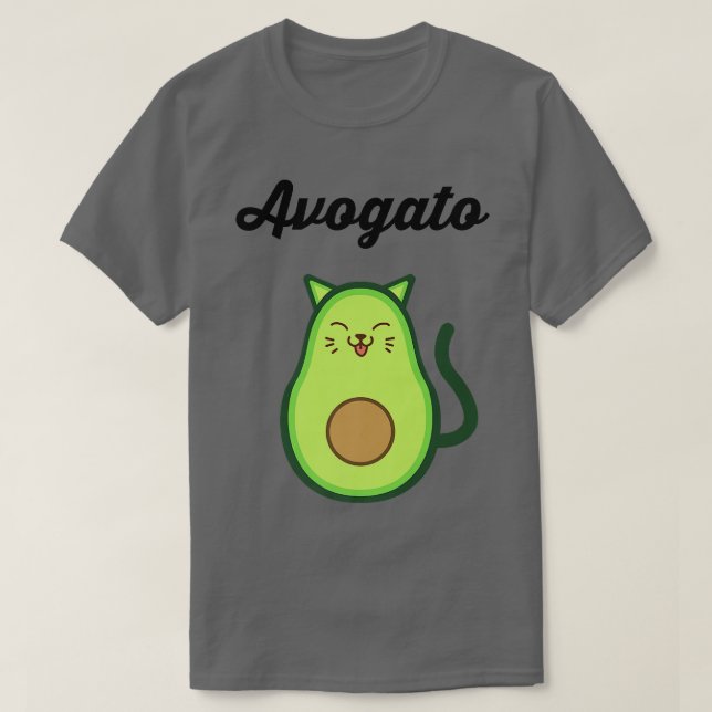 Kvalitet Avogato Avocado KittyMeow T Shirt (Design framsida)