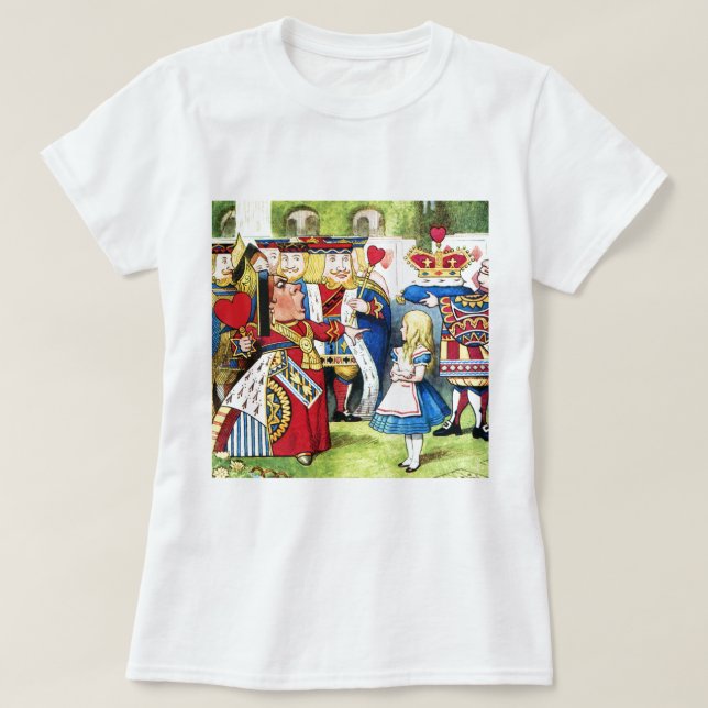 KVALITET OCH HJÄRTAVTAL I WONDERLAND TEE SHIRT (Design framsida)