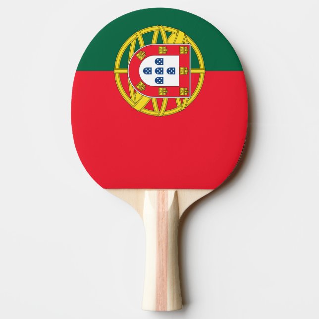 Kvalitet på portugisiska flagga pingisracket (Baksidan)