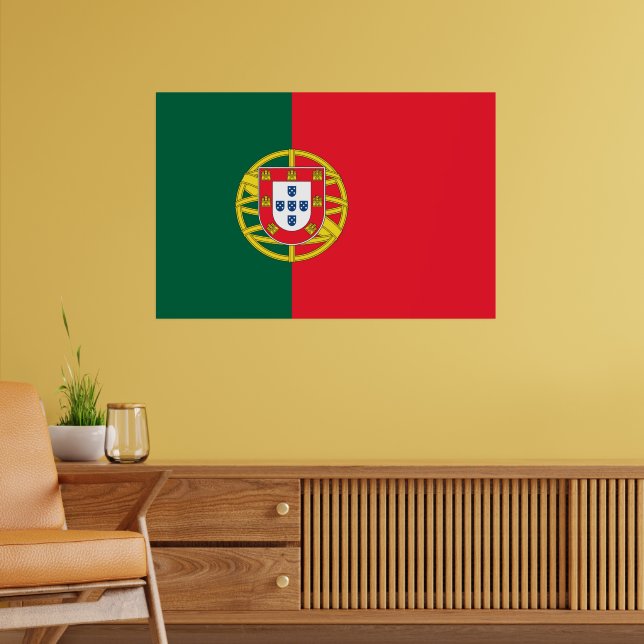 Kvalitet på portugisiska flagga poster (Vardagsrum 2)
