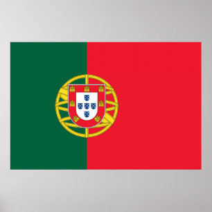 Kvalitet på portugisiska flagga poster
