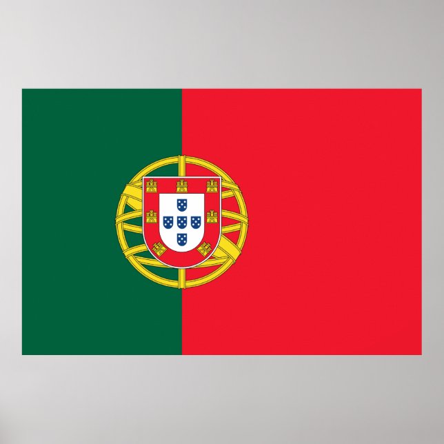 Kvalitet på portugisiska flagga poster (Framsidan)