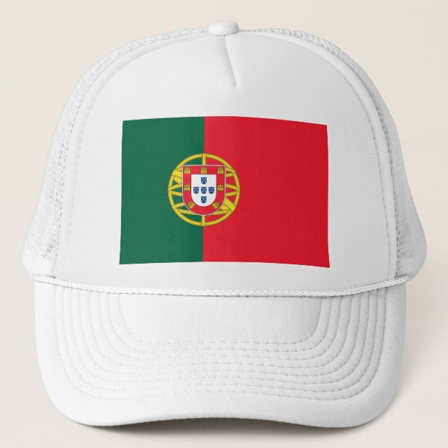 Kvalitet på portugisiska flagga truckerkeps (Framsida)
