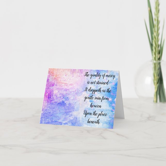 Kvaliteten på mercy tack kort (Framsida)