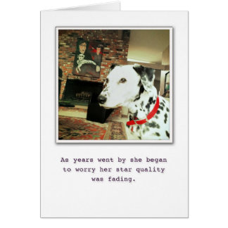 Kvalitets- stjärna (tomt) hälsningskort