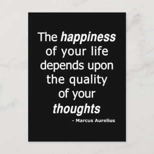 Kvalitets- tankar? Därefter ett lyckligt liv… Vykort