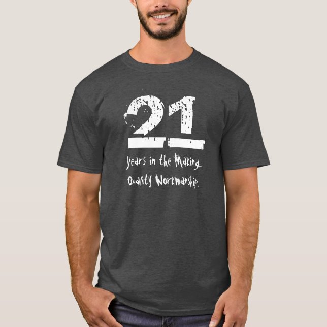 Kvalitets- yrkesskicklighet för rolig 21st t-shirt (Framsida)