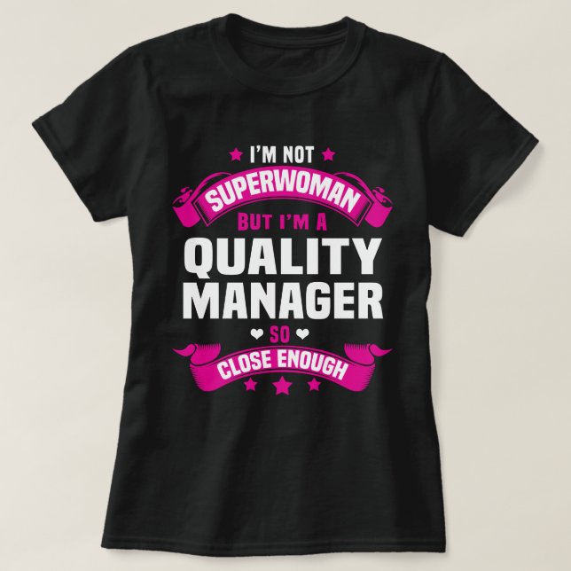 Kvalitetshanterare T Shirt (Design framsida)