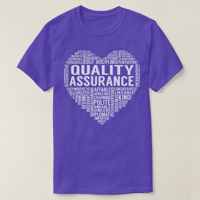 Kvalitetssäkringshjärta T Shirt (Design framsida)