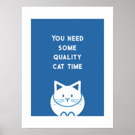 Kvalitetstid med katt poster