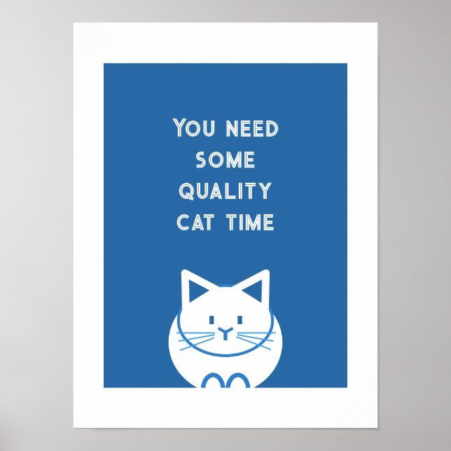 Kvalitetstid med katt poster (Framsidan)