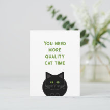 Kvalitetstid med katt (svart katt)