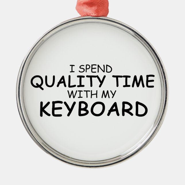 Kvalitetstid Tangentbord Julgransprydnad Metall (Framsidan)