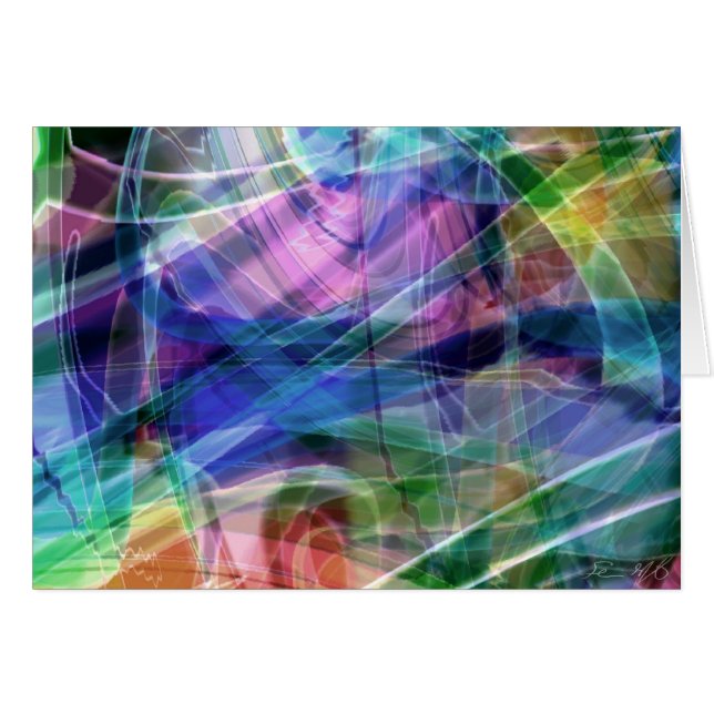 Kväll av krig hälsningskort (Framsidan Horizontal)