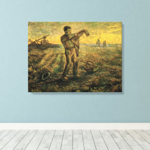 Kväll - Dagens slut av Vincent van Gogh Canvastryck