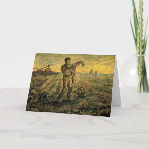 Kväll - Dagens slut av Vincent van Gogh Kort