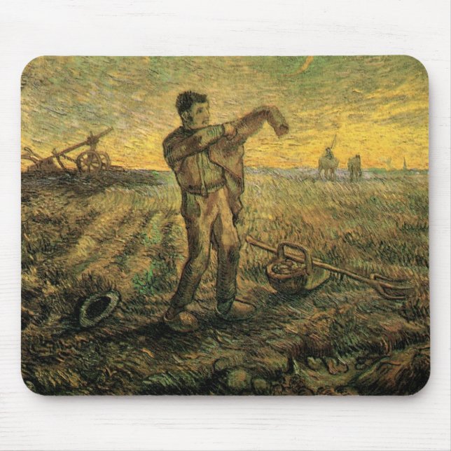 Kväll - Dagens slut av Vincent van Gogh Musmatta (Framsidan)