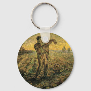 Kväll - Dagens slut av Vincent van Gogh Nyckelring