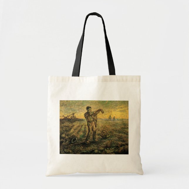Kväll - Dagens slut av Vincent van Gogh Tygkasse (Framsidan)