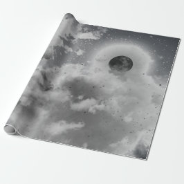 KVÄLL HIMLAR I SVART OCH VITT PRESENTPAPPER