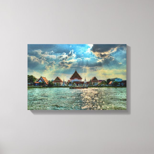 Kväll i Bangkok Canvastryck (Framsida)