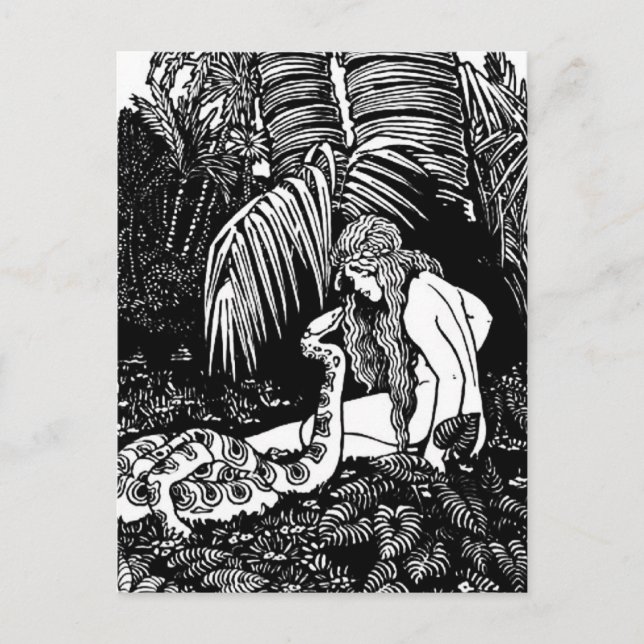 Kväll i Garden Vykort (Framsida)