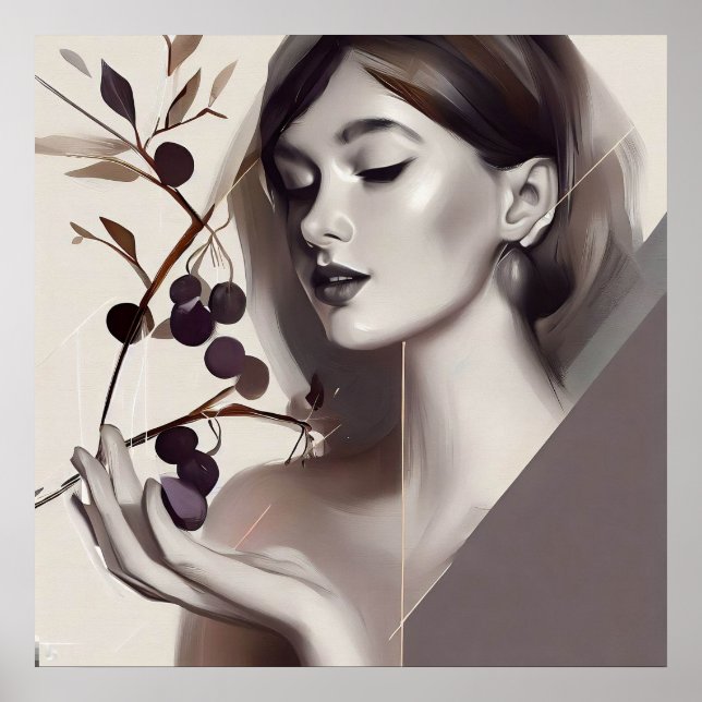 Kväll och den förbjudna frukten, den moderna kvinn poster (Framsidan)