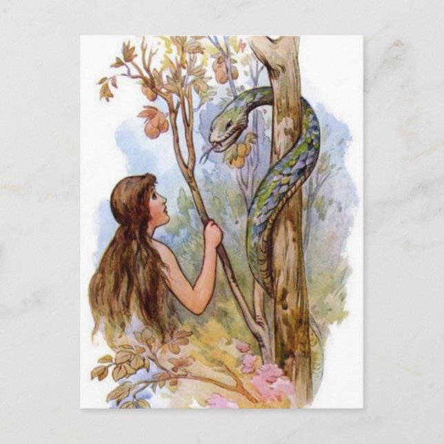 Kväll och serpenten vykort (Framsida)