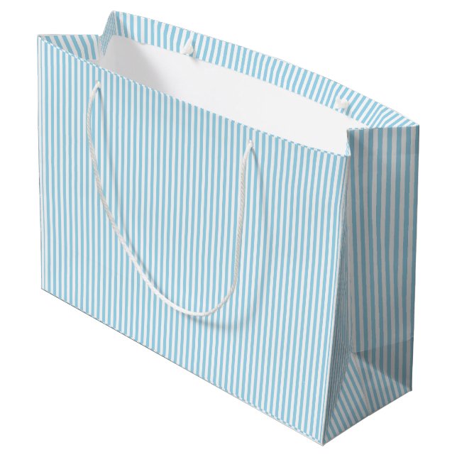 Kväll och Sofie Light Blue Rand Gift Bag Bag (Baksidan Vinklad)