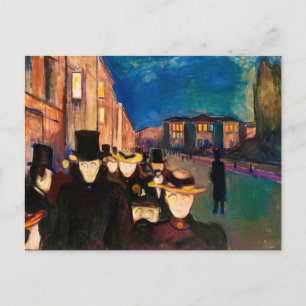 Kväll på Karl Johan Street (1892) Vykort