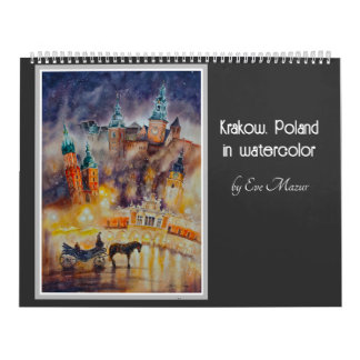 KVÄLL Painting Krakow, Polska Calendar Kalender