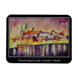 KVÄLL Pavisserligen Wawel, Krakow, Polen Magnet