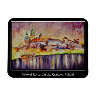 KVÄLL Pavisserligen Wawel, Krakow, Polen Magnet