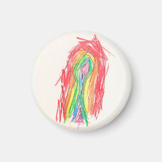 Kväll Rainbow Magnet (cirkel)