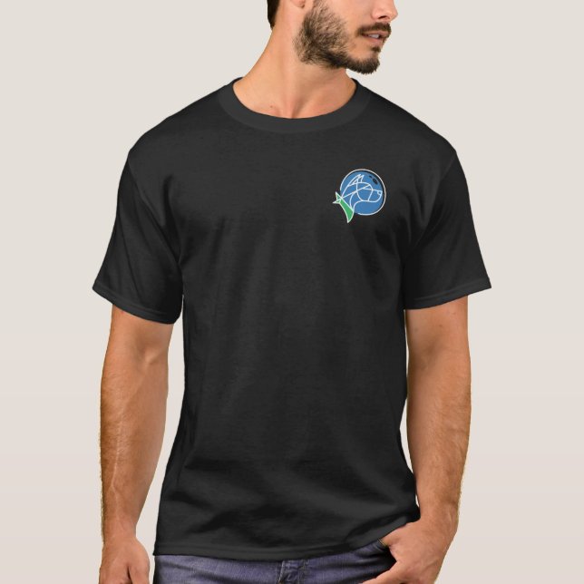 Kväll-scout Basic T-Shirt (vit kontur) (Framsida)